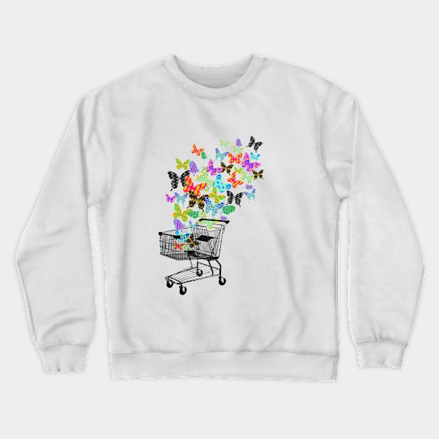 Urban Butterflies Crewneck Sweatshirt by kanikamathurdesign